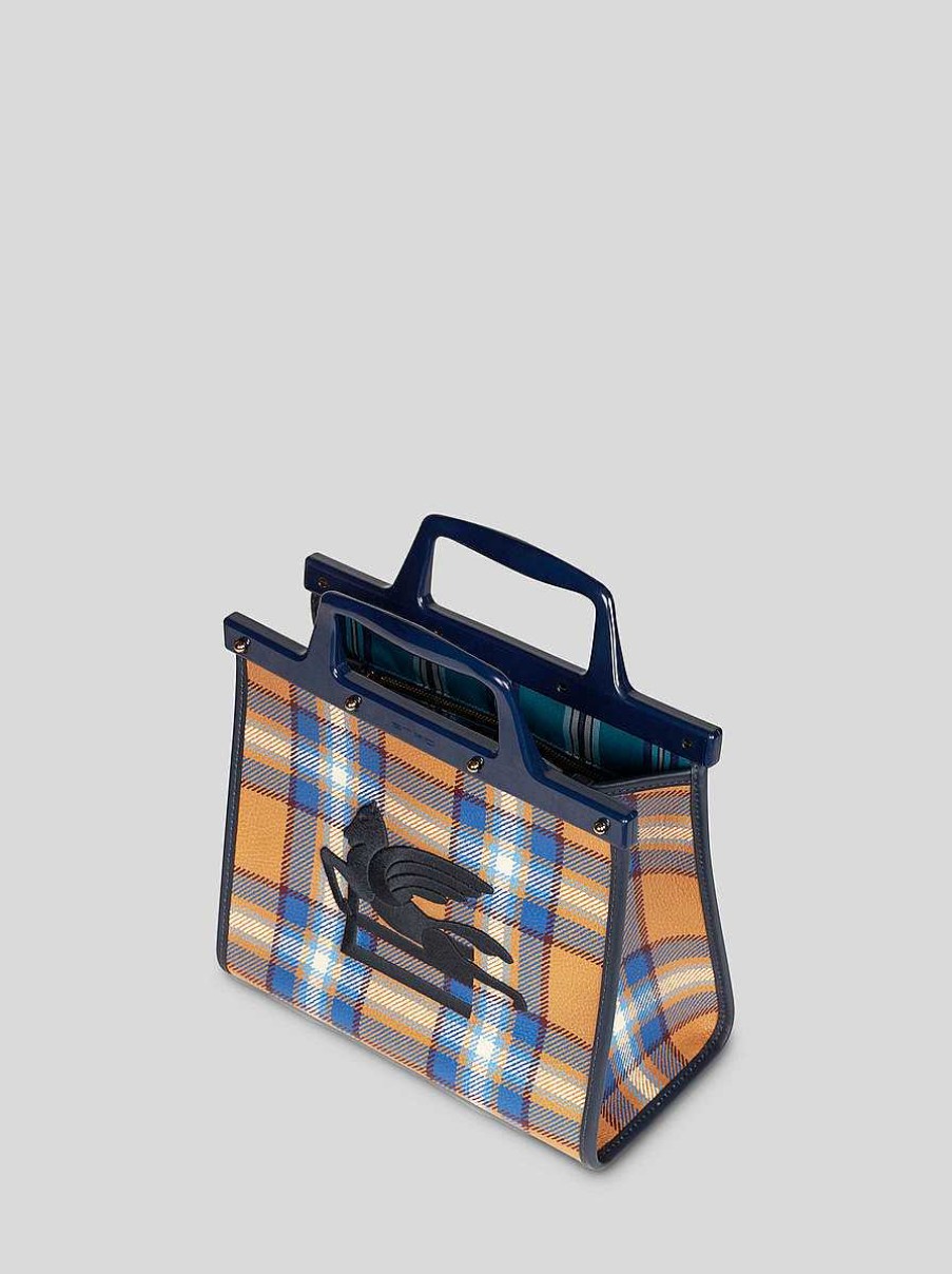 ETRO Medium Love Trotter Bag With Tartan Print | Love Trotter