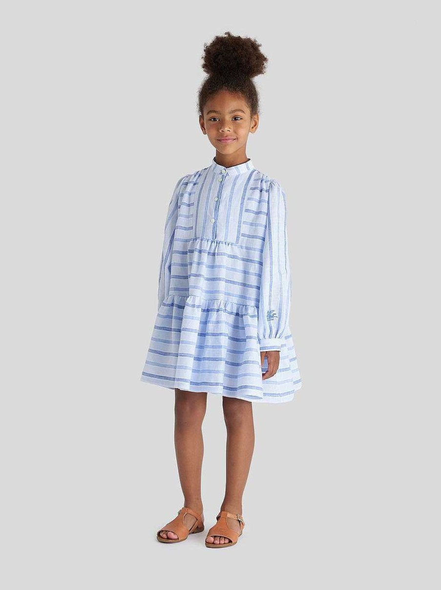 ETRO Kid'S Striped Linen Dress | Dresses