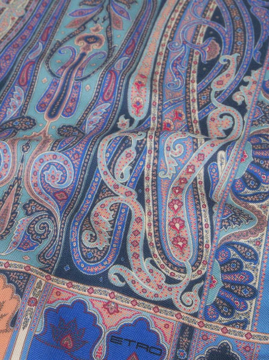 ETRO Paisley Silk And Cashmere Scarf | Scarves And Silk