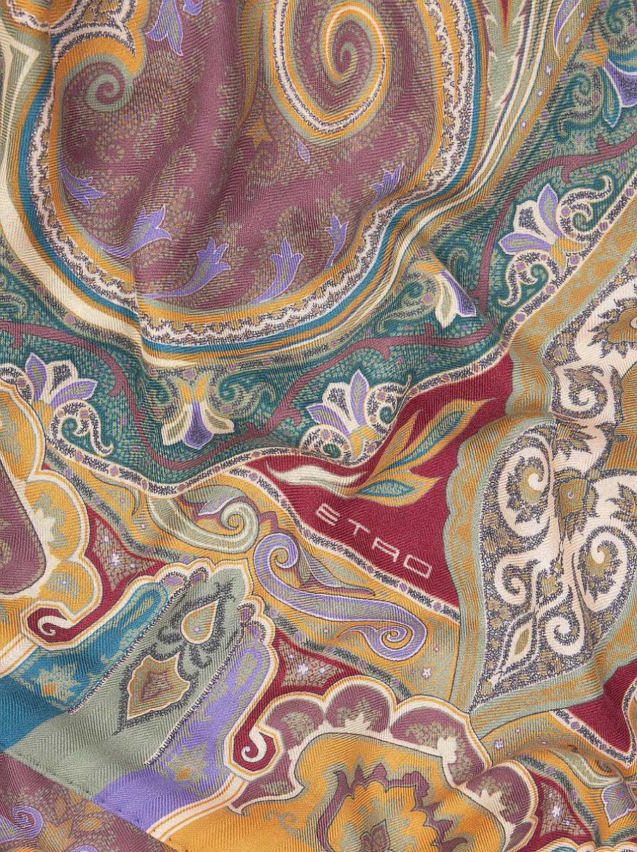 ETRO Paisley Silk And Cashmere Shawl | Scarves And Silk