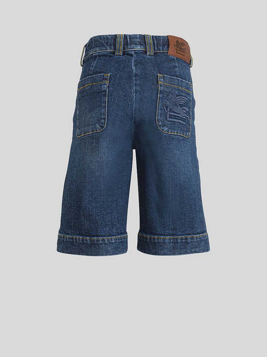 ETRO Kid'S Denim Bermuda Shorts | Trousers And Shorts