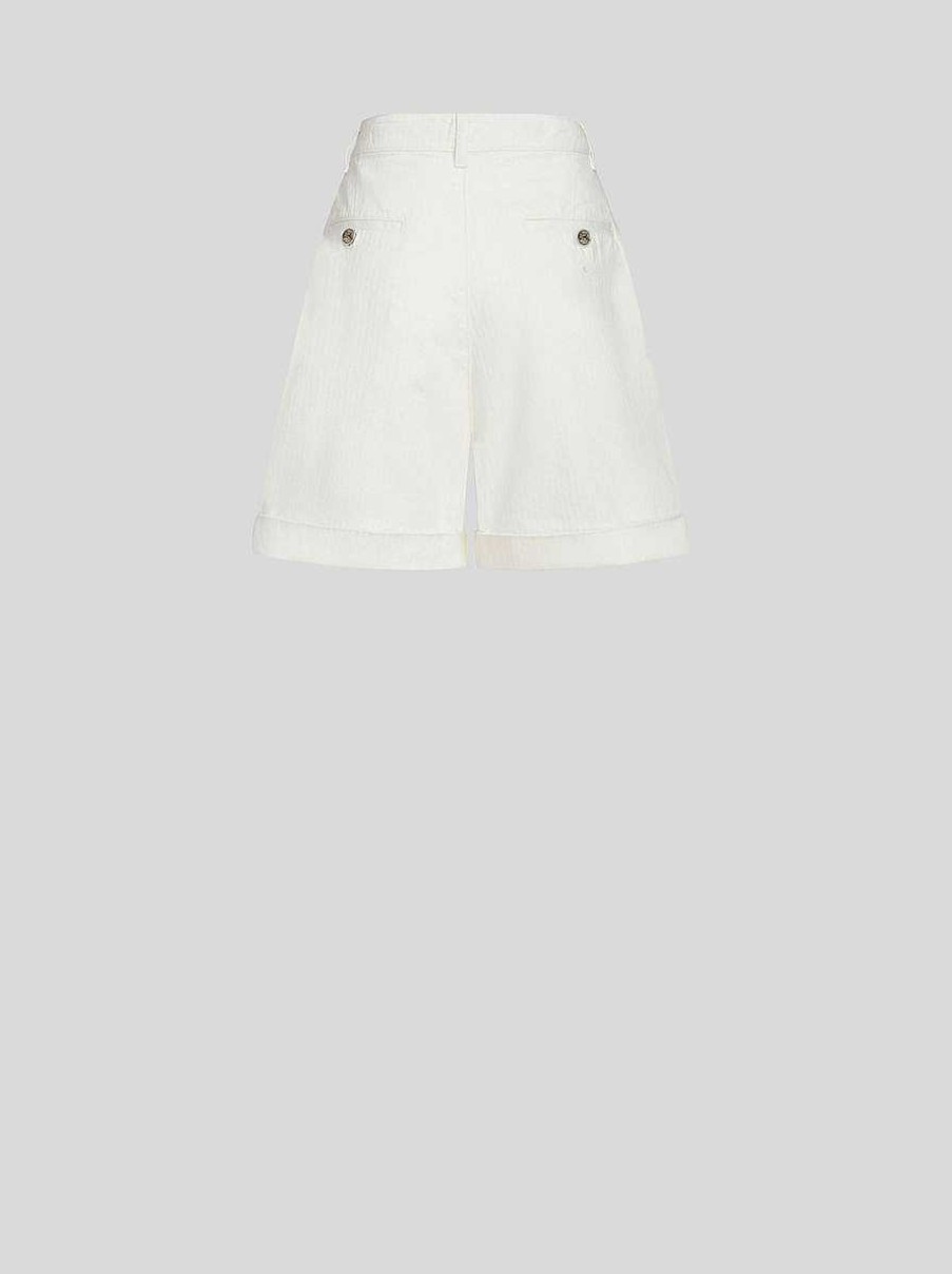 ETRO Cotton Bermuda Shorts With Buttons | Trousers