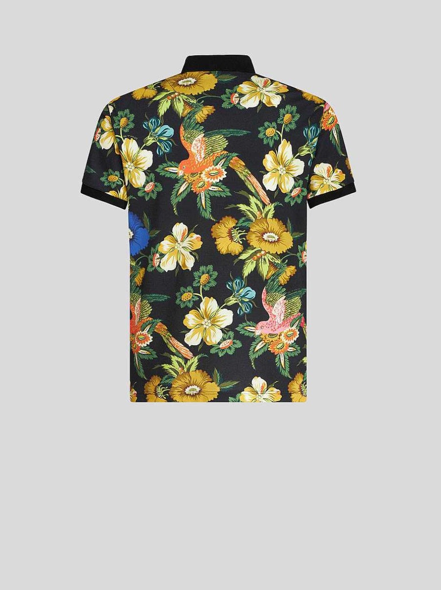 ETRO Polo Shirt With Floral Print | Polo Shirts