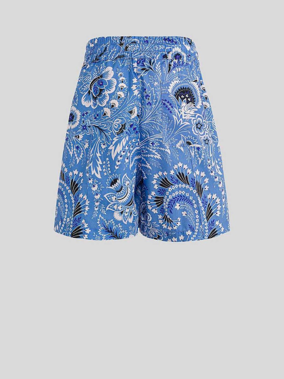 ETRO Kid'S Solid-Colour Paisley Bermuda Shorts | Trousers And Shorts