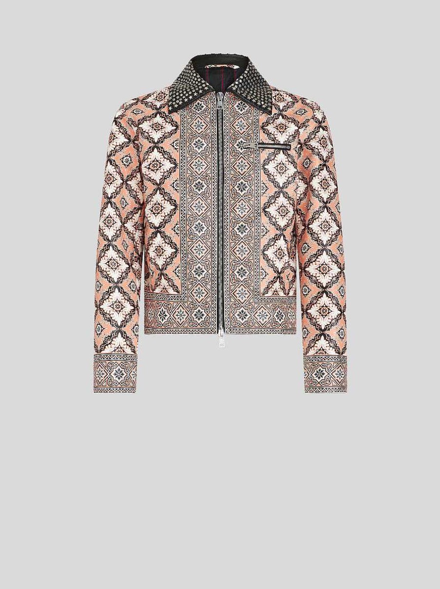 ETRO Printed Jacket With Studs | Coats And Outerwear