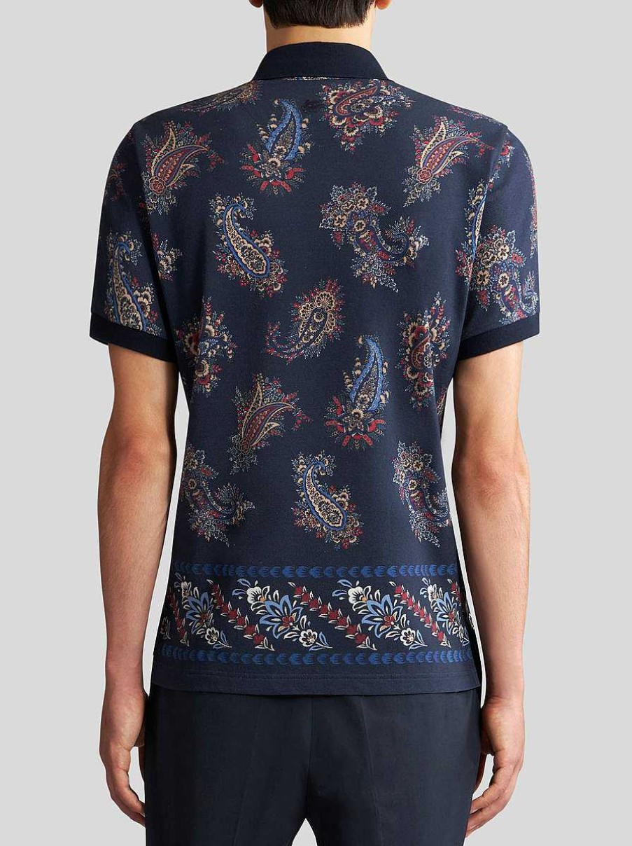 ETRO Paisley Cotton Polo Shirt | Polo Shirts