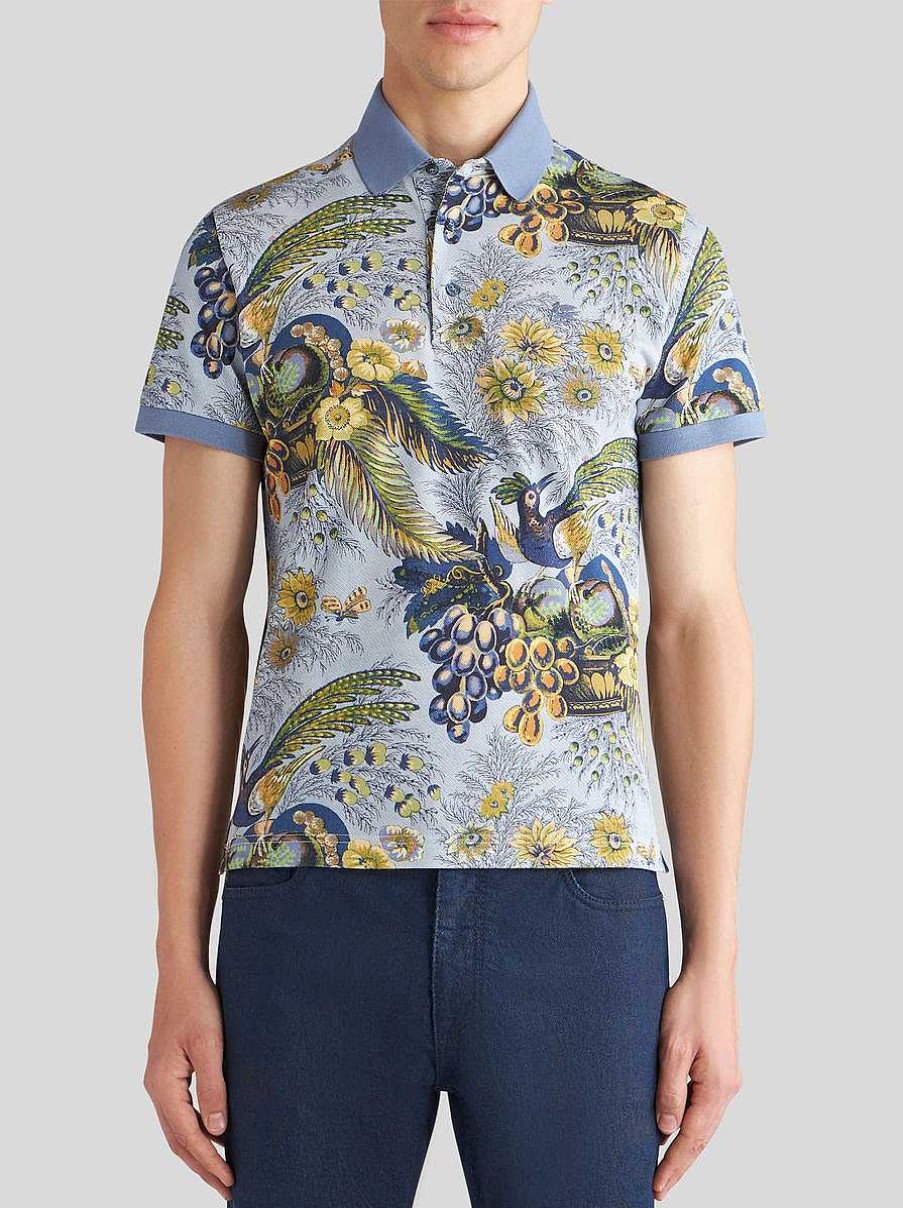 ETRO Polo Shirt With Floral Print | Polo Shirts