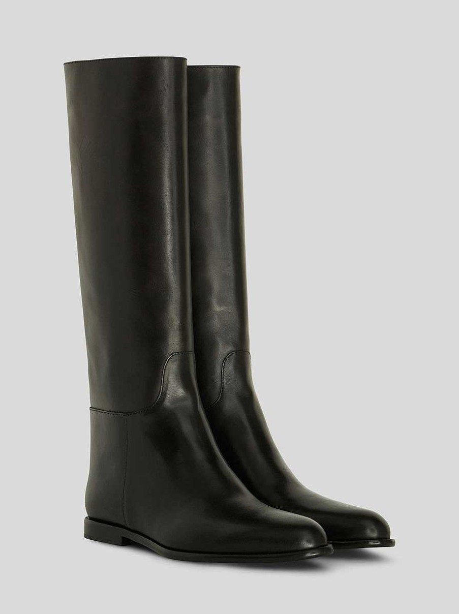 ETRO Leather Riding Boots | Boots And Ankle Boots