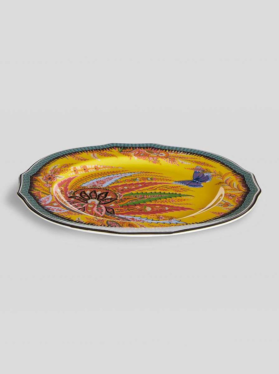 ETRO Pair Of Paisley Fruit Plates | Ginori 1735 Capsule