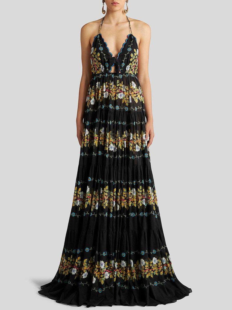 ETRO Long Dress With Floral Print | Dresses