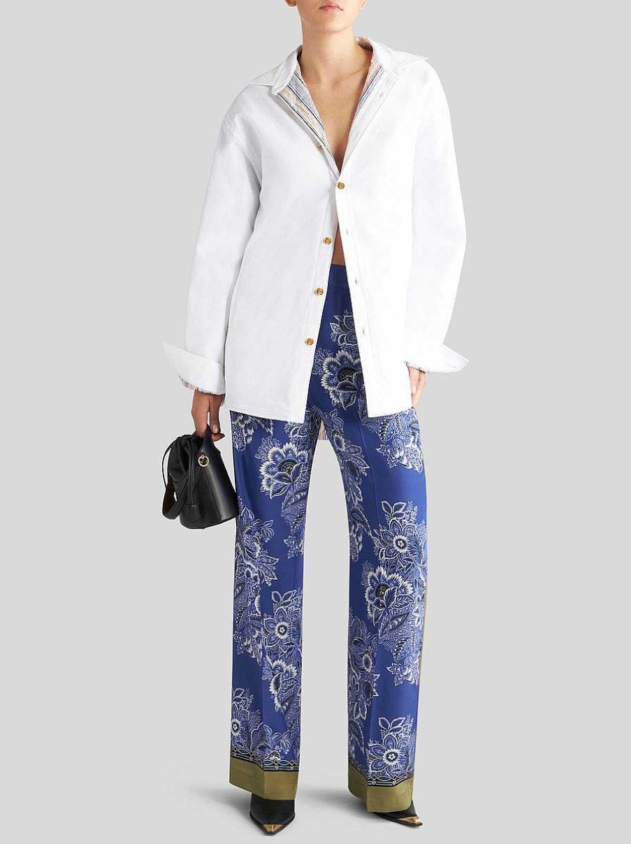 ETRO Bandanna Bouquet Palazzo Trousers | Trousers