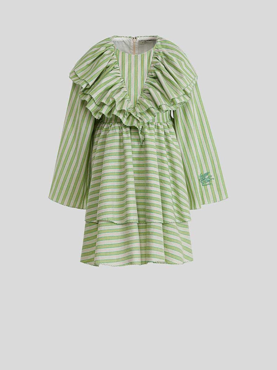 ETRO Kid'S Striped Dress With Ruffles | Dresses