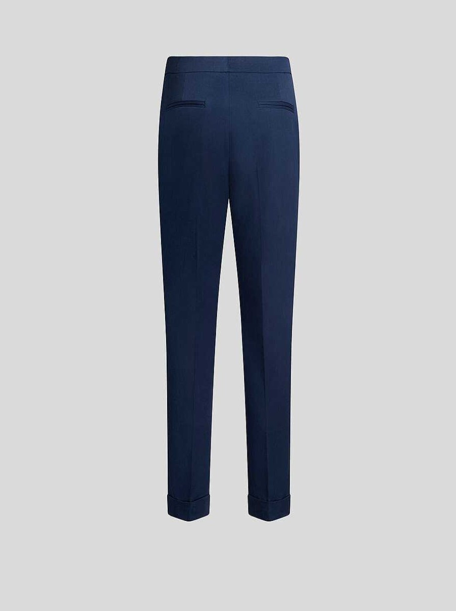 ETRO Cropped Stretch Fabric Trousers | Trousers