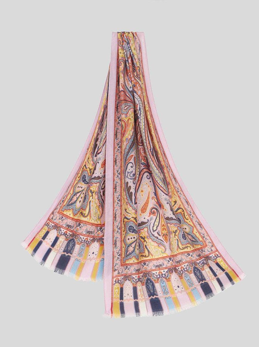 ETRO Paisley Silk And Cashmere Scarf | Scarves And Silk