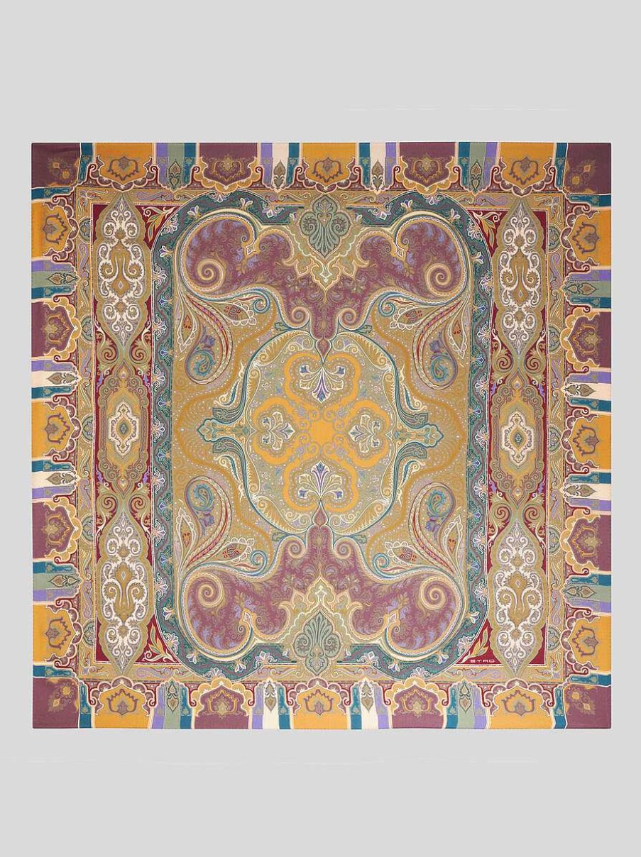 ETRO Paisley Silk And Cashmere Shawl | Scarves And Silk