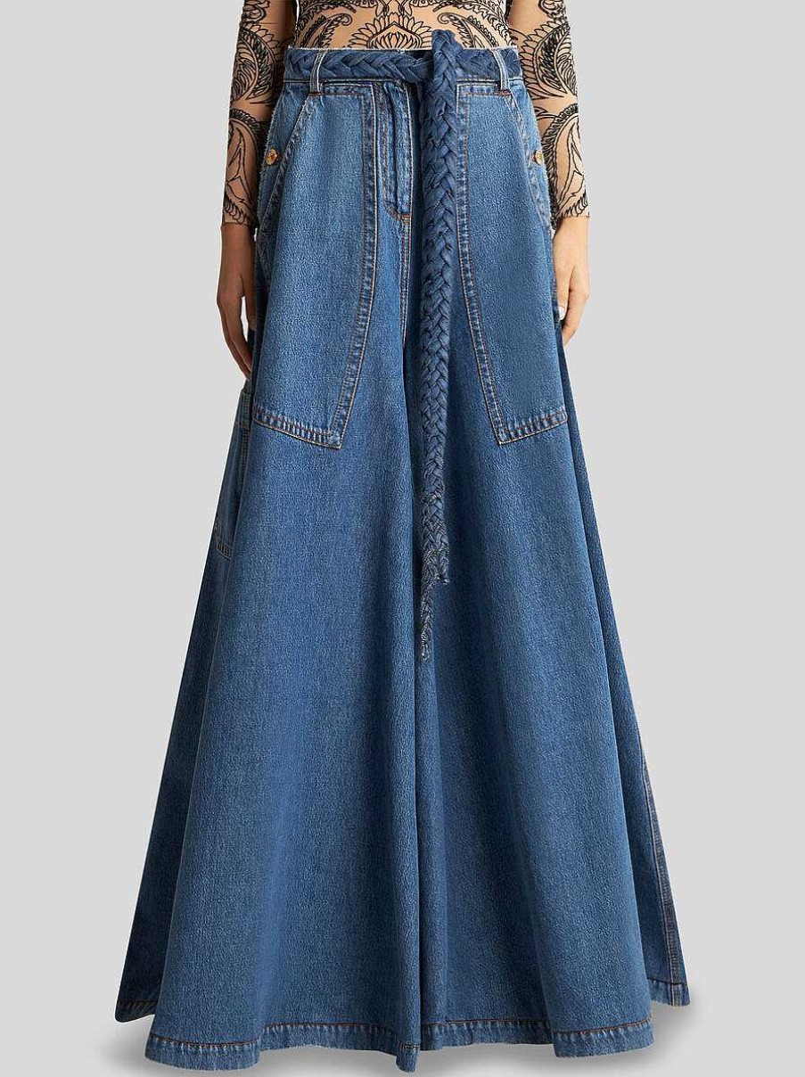 ETRO Wide-Leg Jeans With Belt | Denim