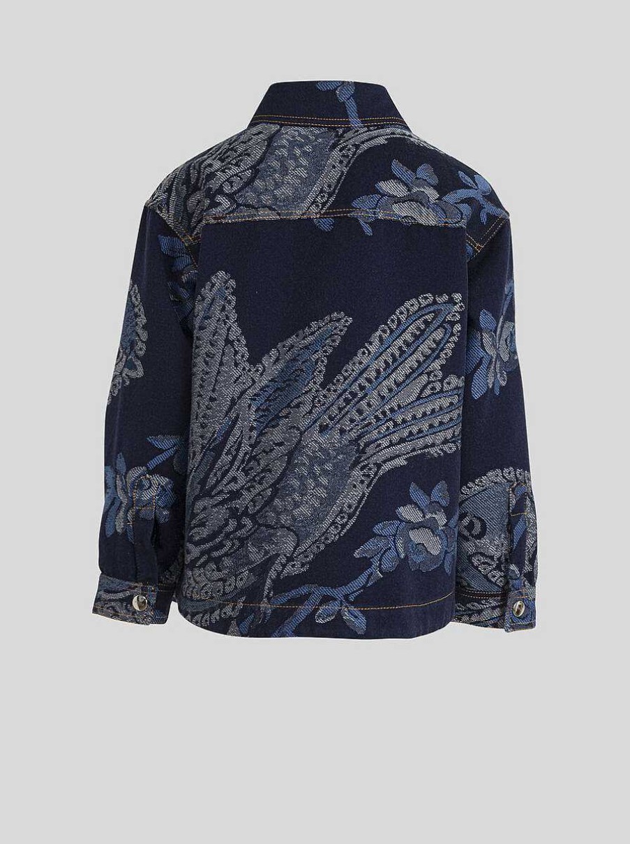 ETRO Kid'S Denim Jacquard Jacket | Topwear