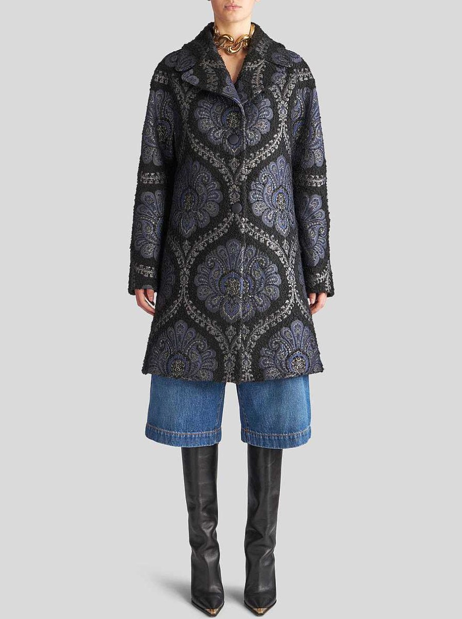 ETRO Short Jacquard Coat | Coats And Outerwear