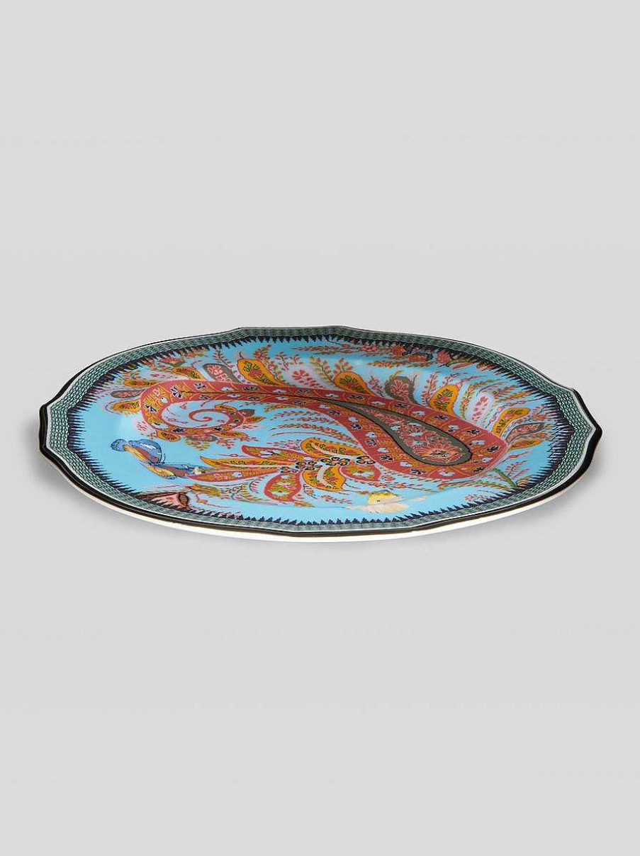 ETRO Pair Of Paisley Fruit Plates | Ginori 1735 Capsule