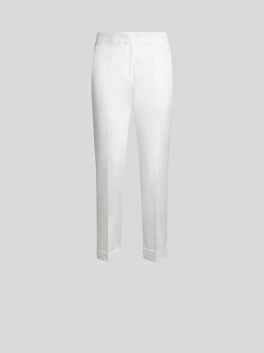 ETRO Cropped Stretch Fabric Trousers | Trousers