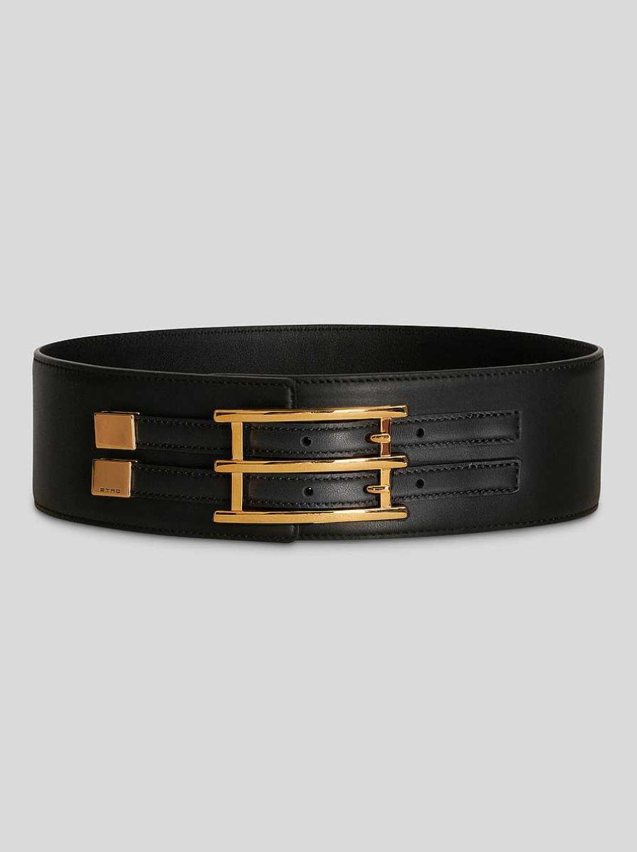 ETRO Leather Belt With Etro Buckle | Belts