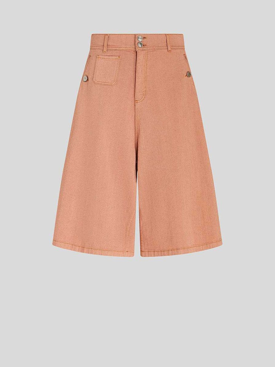 ETRO Stretch Denim Bermuda Shorts | Denim