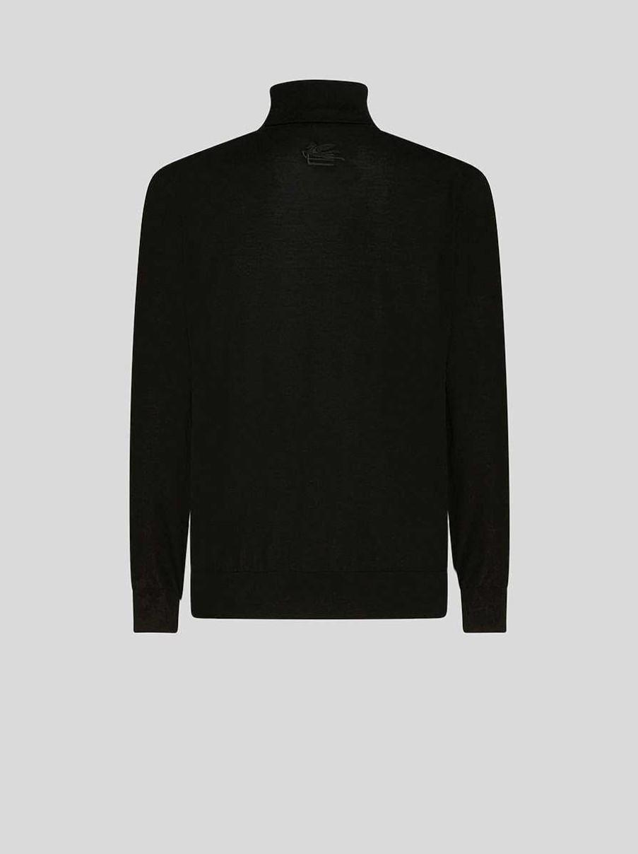 ETRO High Neck Jumper With Logo On Rear | Knitwear