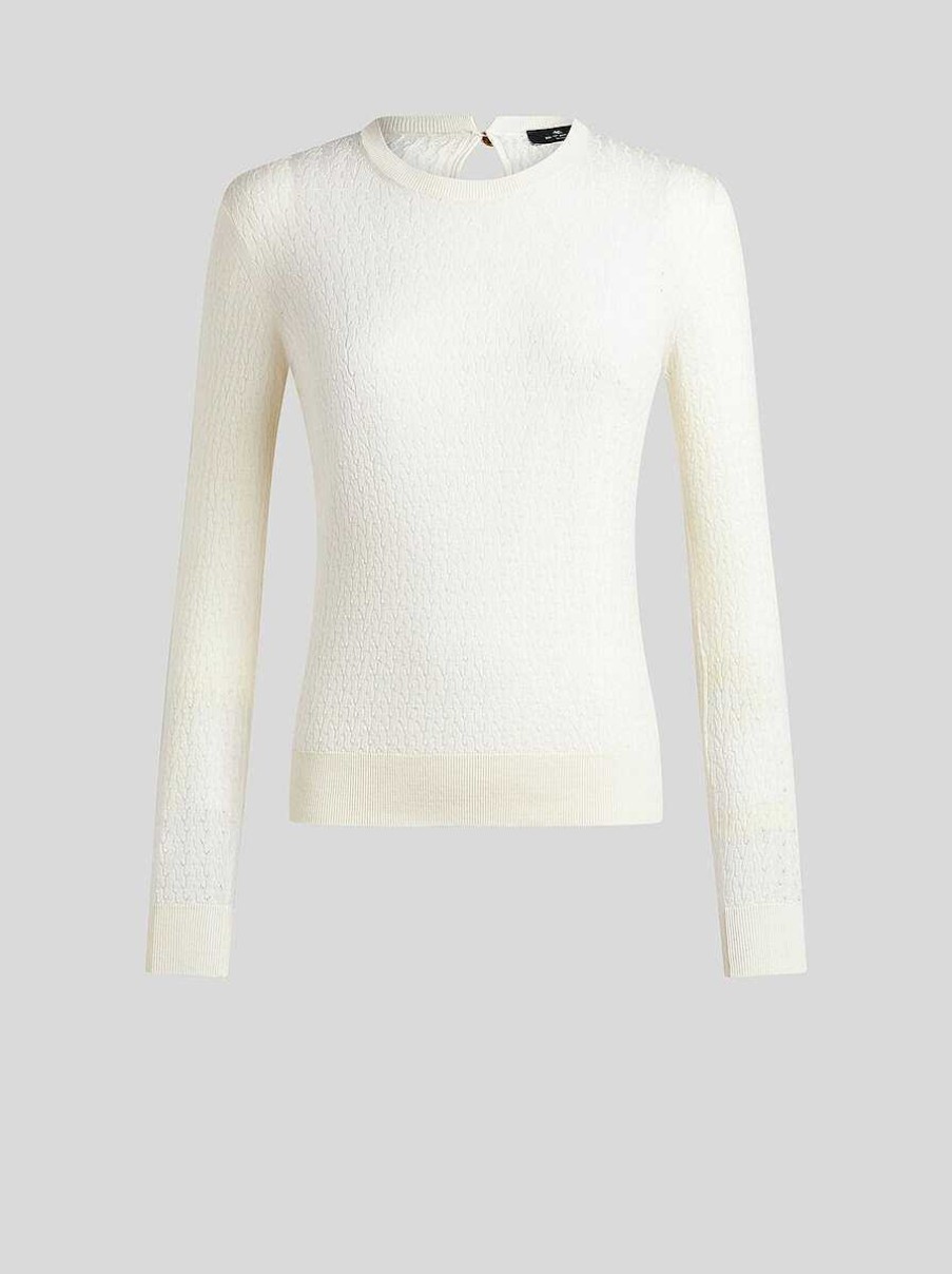 ETRO Cable-Knit Wool Sweater | Knitwear