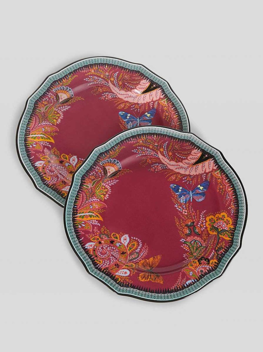 ETRO Pair Of Paisley Fruit Plates | Ginori 1735 Capsule