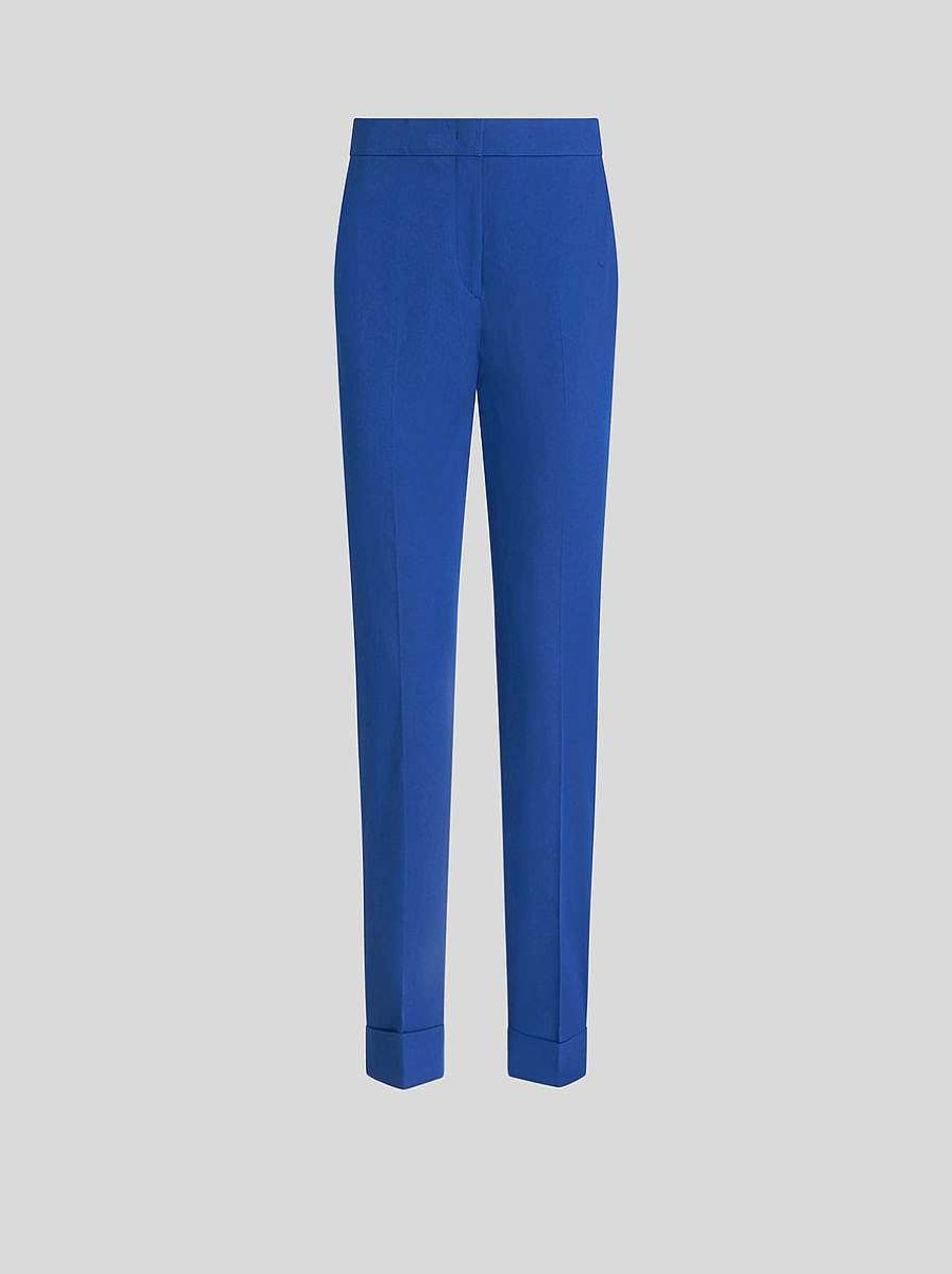 ETRO Cropped Stretch Fabric Trousers | Trousers