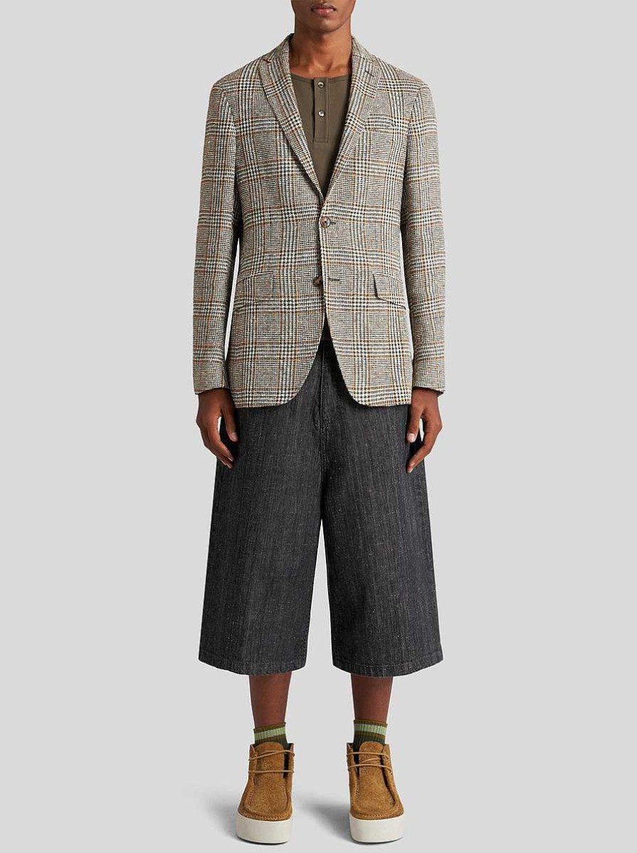 ETRO Check Linen- And Cotton-Blend Blazer | Jackets