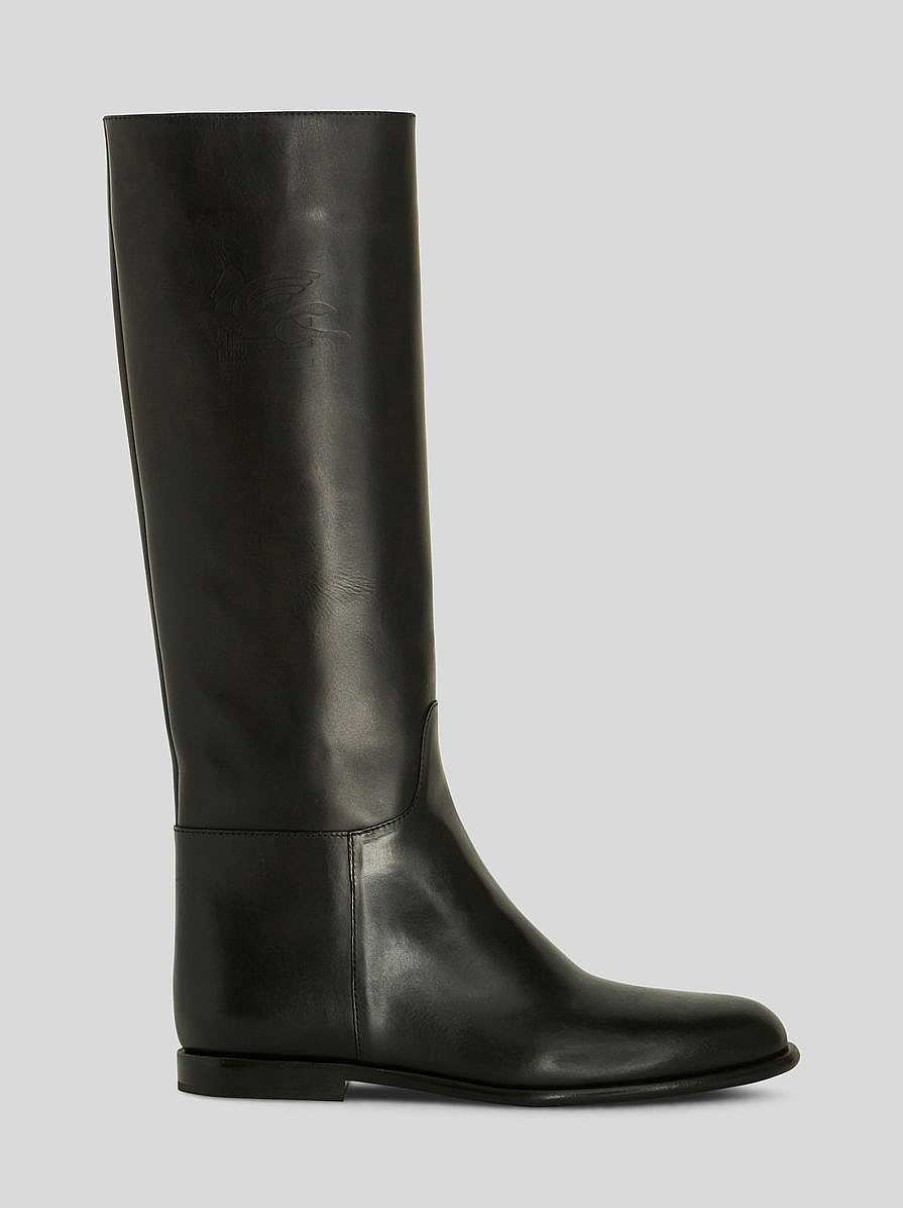 ETRO Leather Riding Boots | Boots And Ankle Boots