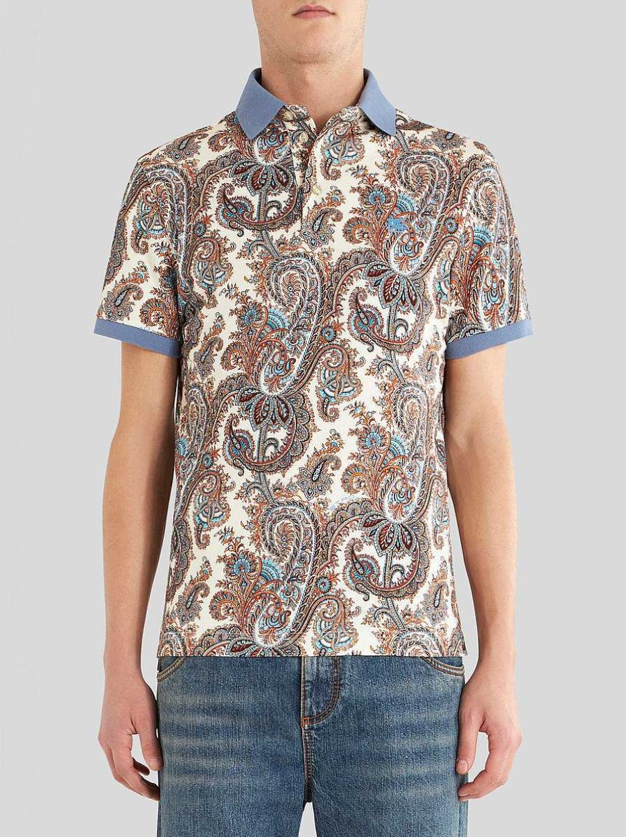 ETRO Paisley Cotton Polo Shirt | Polo Shirts