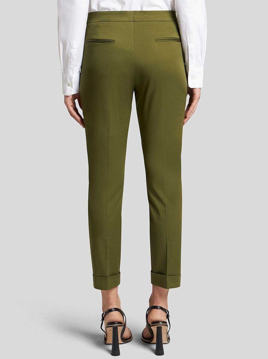 ETRO Cropped Stretch Fabric Trousers | Trousers