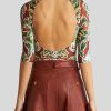 ETRO Tulle And Jacquard Velvet Bodysuit | Tops