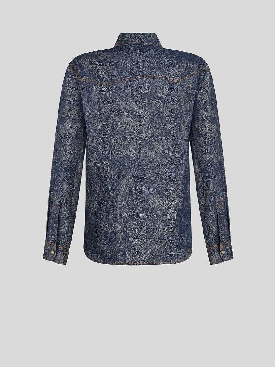 ETRO Paisley Denim Shirt | Denim