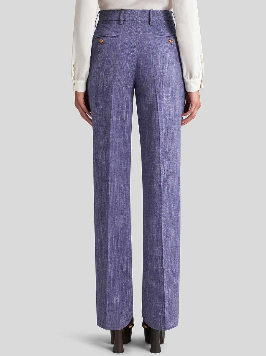 ETRO Slub Fabric Trousers | Trousers