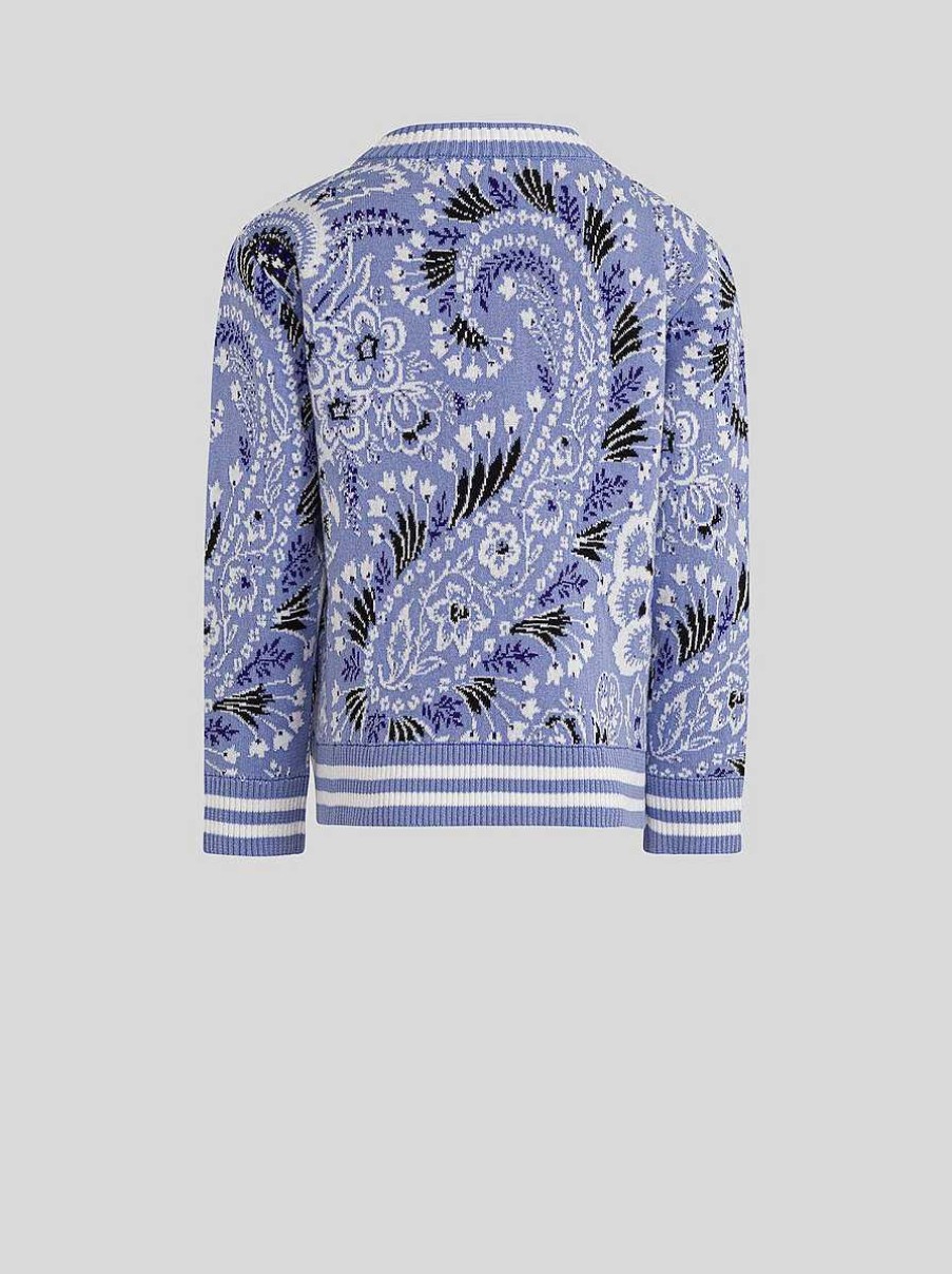 ETRO Kid'S Solid-Colour Paisley Jumper | Trousers And Shorts