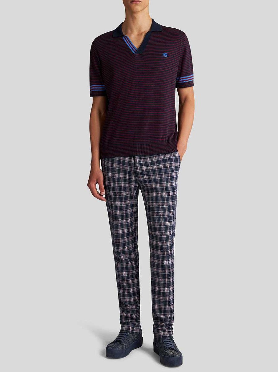 ETRO Check Cotton Trousers | Trousers