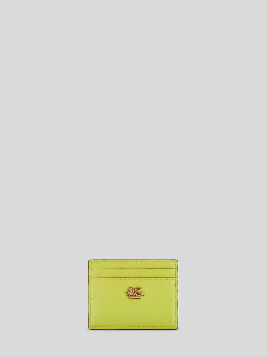 ETRO Leather Credit Card Holder With Pegaso | Wallets And Credit Card Holder