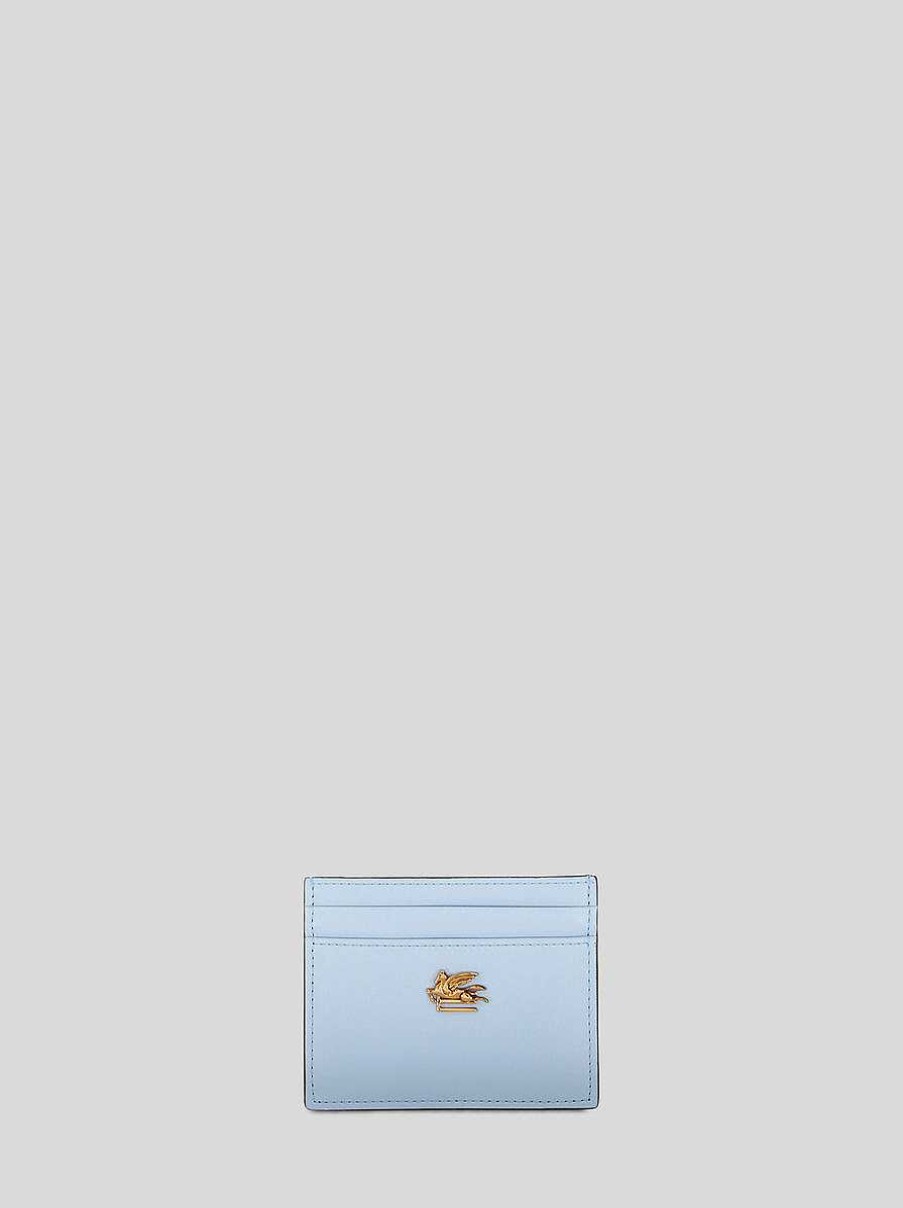 ETRO Leather Credit Card Holder With Pegaso | Wallets And Credit Card Holder