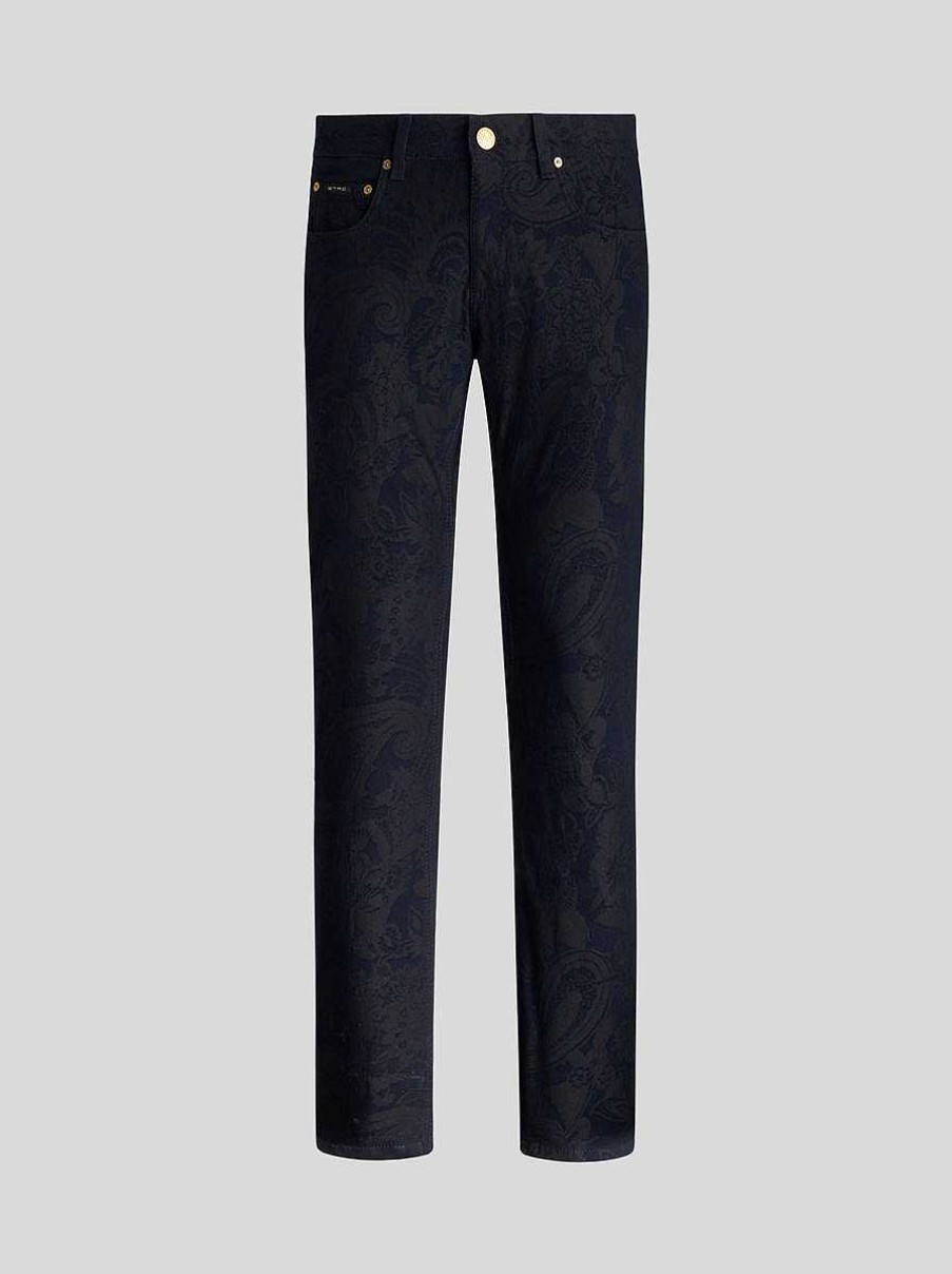 ETRO Cotton Jacquard Jeans | Denim