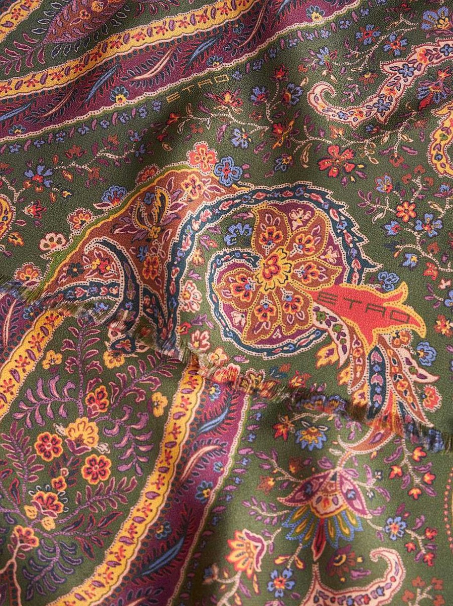 ETRO Multicoloured Paisley Silk Scarf | Scarves