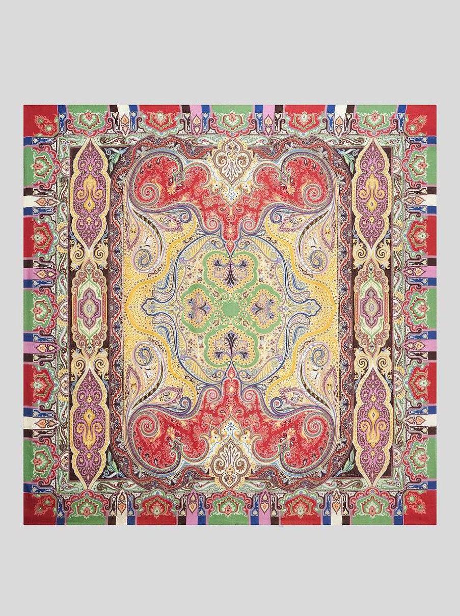 ETRO Paisley Silk And Cashmere Shawl | Scarves And Silk