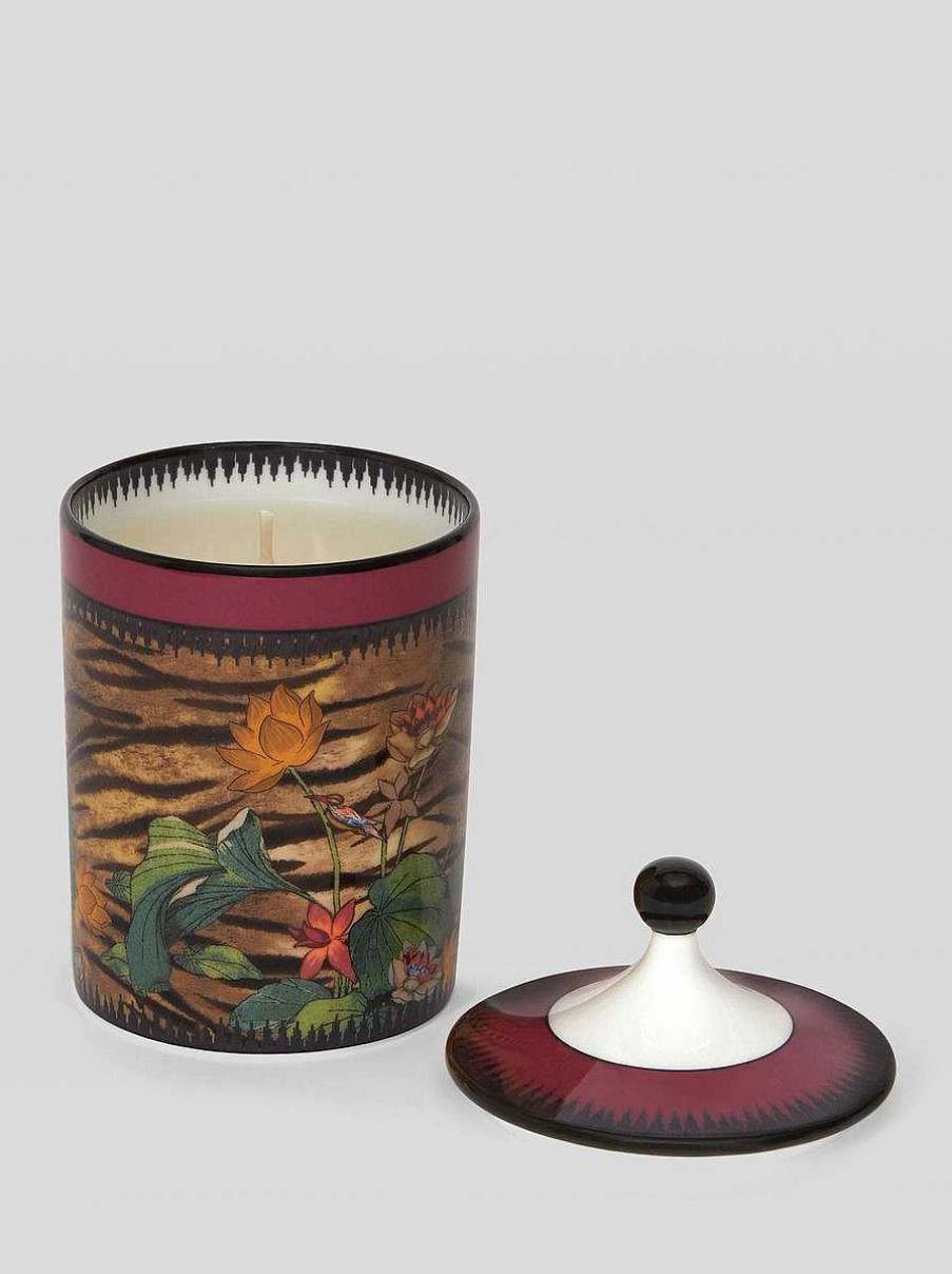 ETRO Porcelain Tiger And Water-Lily Candle | Ginori 1735 Capsule