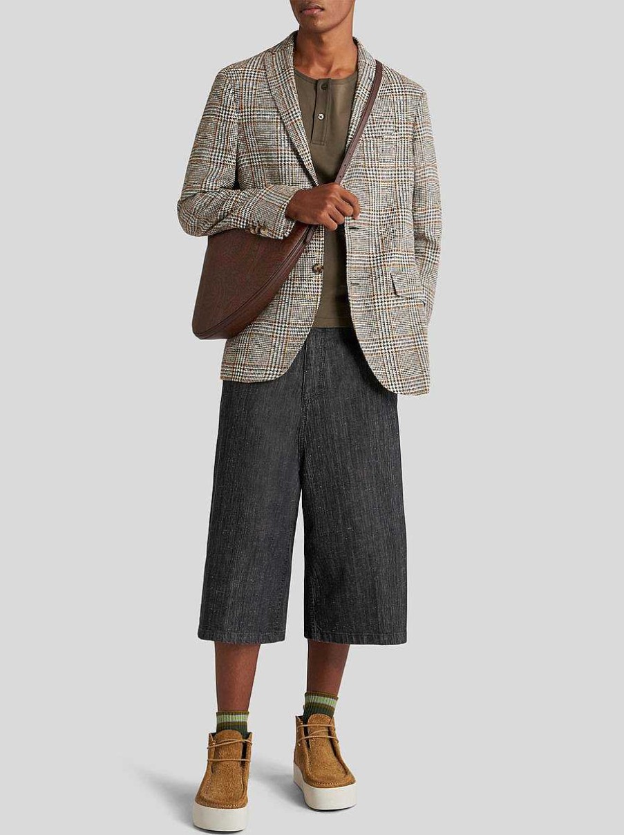 ETRO Check Linen- And Cotton-Blend Blazer | Jackets