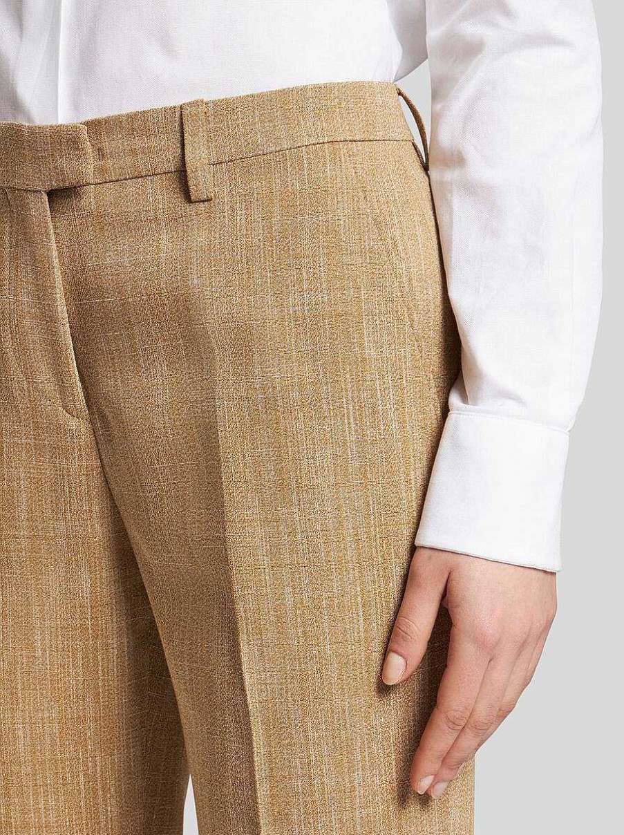 ETRO Slub Fabric Trousers | Trousers