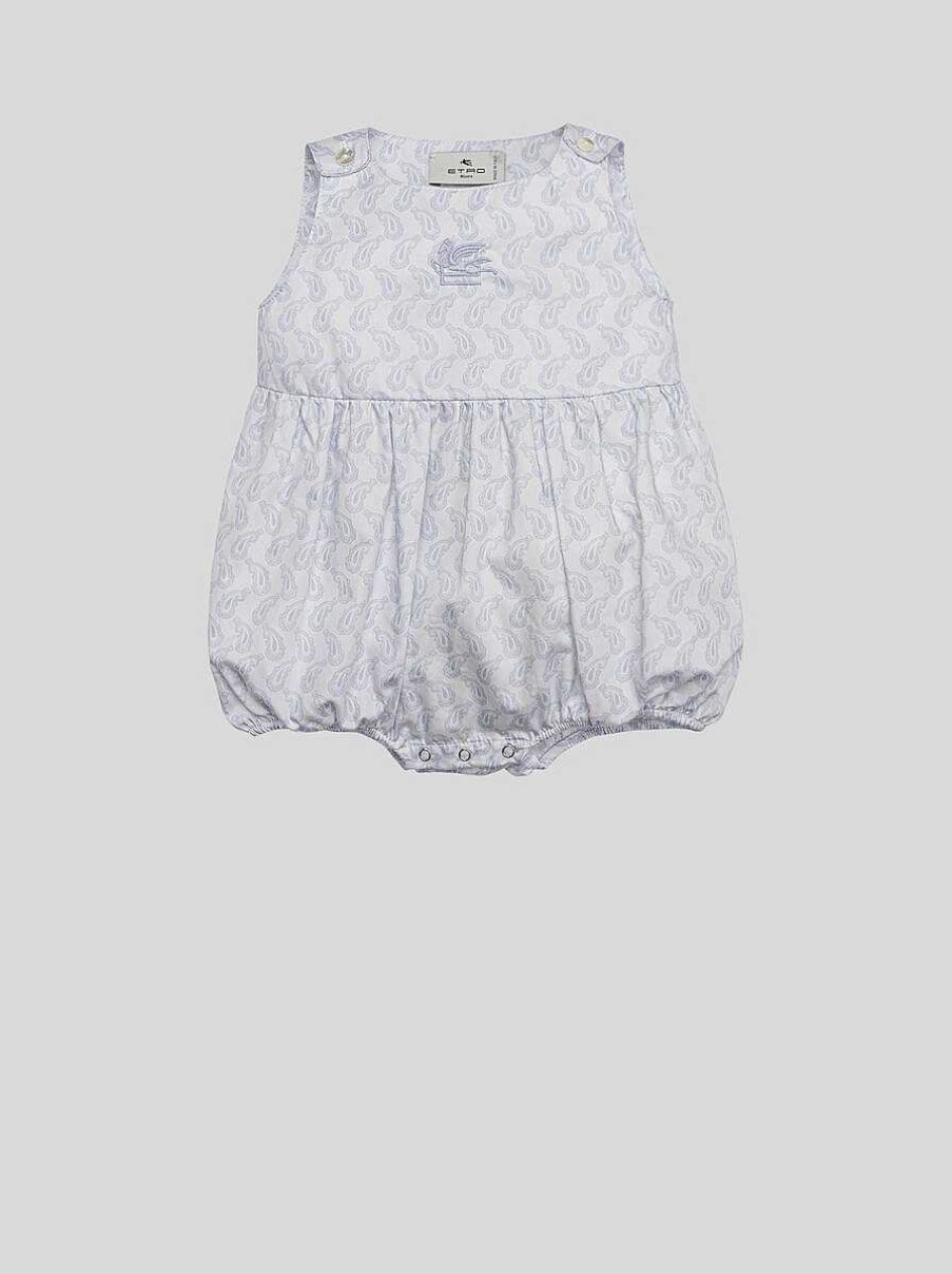 ETRO Sleeveless Micro-Paisley Romper Suit | Clothing