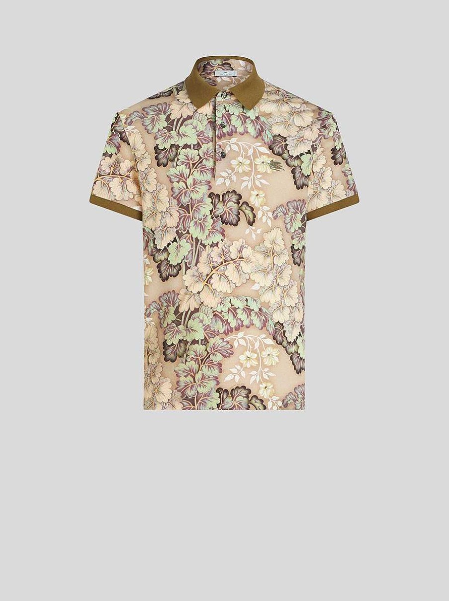 ETRO Polo Shirt With Foliage Print | Polo Shirts