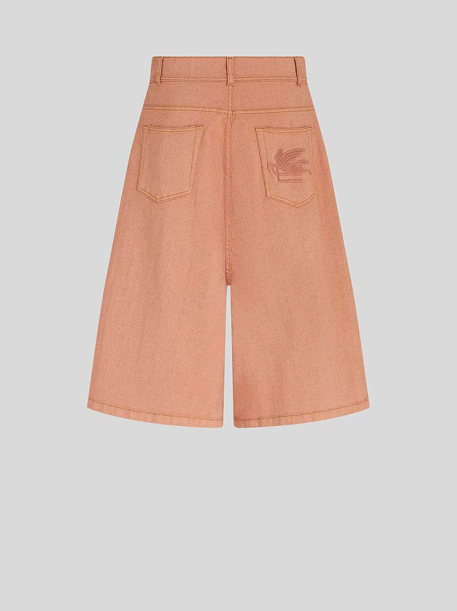 ETRO Stretch Denim Bermuda Shorts | Denim